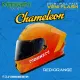 Mookem Helmet Z009 - Veni Flash - Chameleon - Face Dual Visor Helmet. 