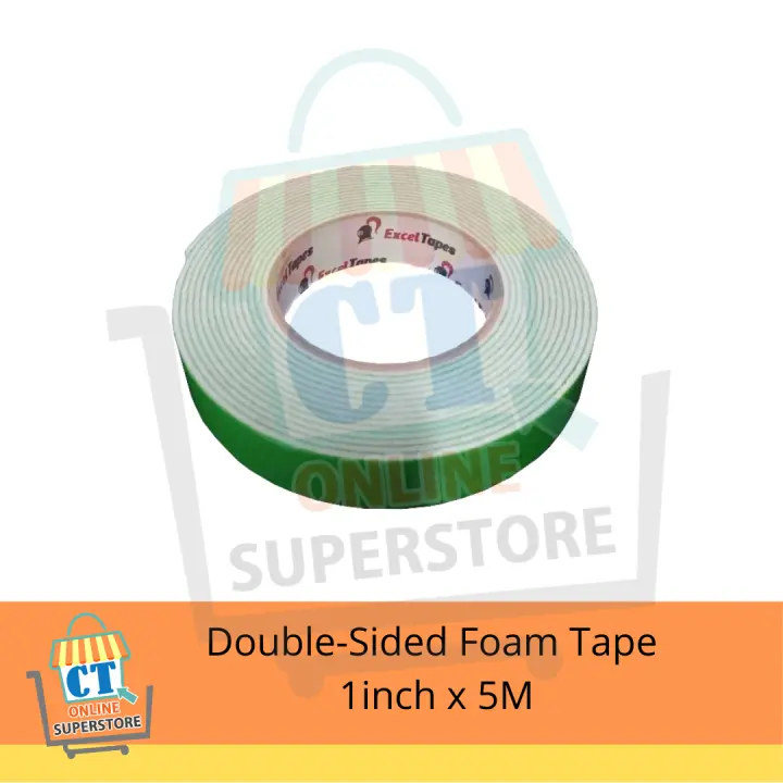 Double Sided Foam Tape M 1inch X 5 1pc Only Lazada Ph