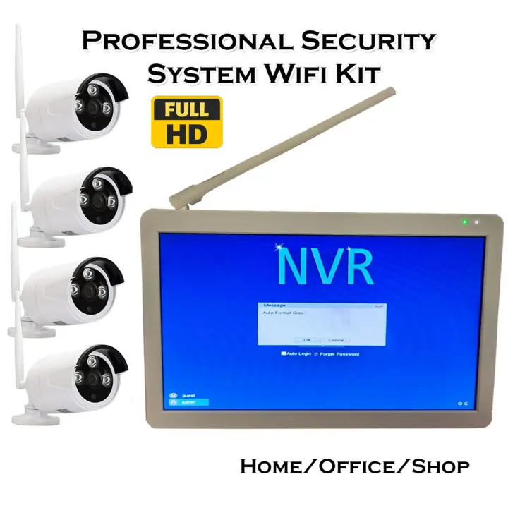 Wifi Kit Professional Security System HD Surveillance system
