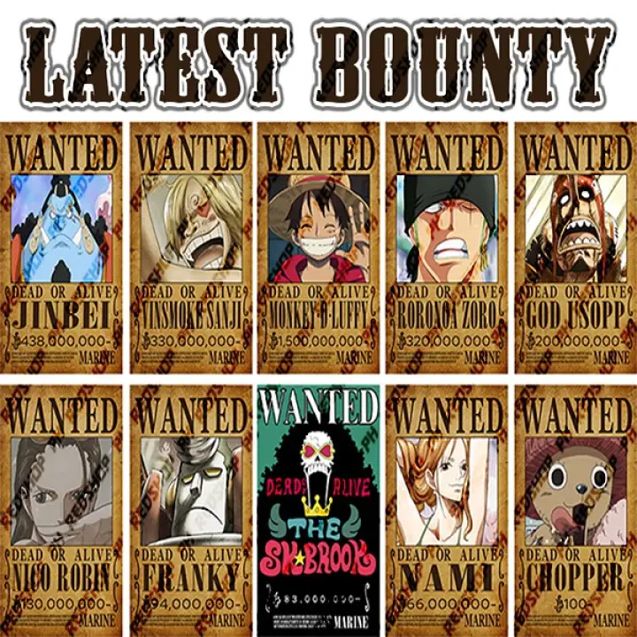 One Piece Wanted Latest Bounty Poster Lazada Ph