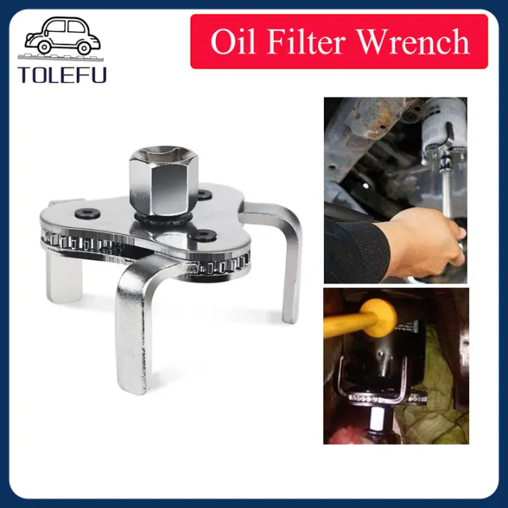 【Quick Deliver】Universal Two Way Oil Filter Wrench 3 Claw Remover Tool ...