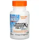 Natural Vitamin K2 MK-7 with MenaQ7, 100 mcg, For Healthy Bones and Soft Tissue , 60 Veggie Caps. 