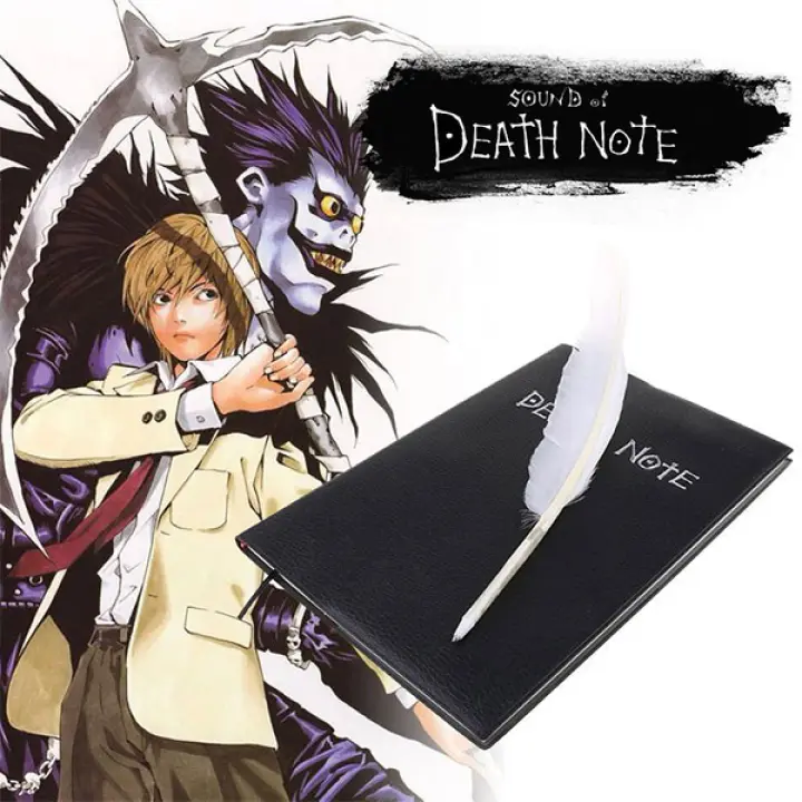 Death Note Cosplay Notebook With Feather Pen Book Anime Diary Cartoon ...