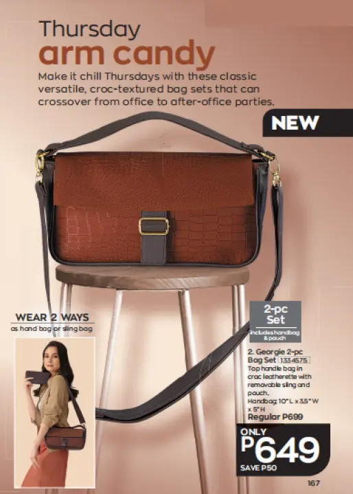 Avon Georgie 2 Pc Bag Set Lazada Ph
