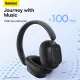 Baseus H1i Headphones Earphones 5.3 Stereo HiFi Music with Rotating Noise-Cancelling Microphone Sports Gaming Headset. 