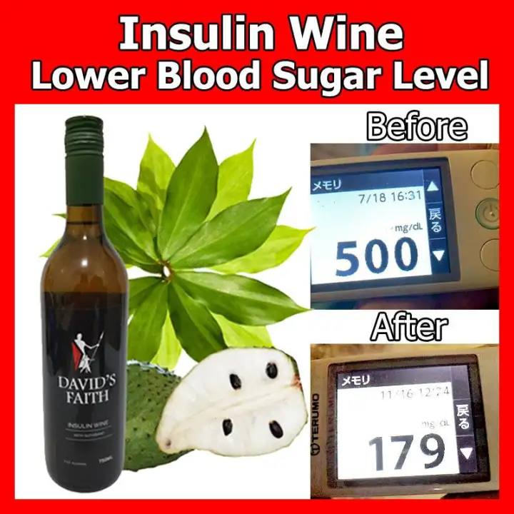 David S Faith 100 Original Insulin Wine 750ml Guyabano Flavor Diabetic Drink Diabetes Drink Supplement Medicine Store Test Insulin Plant Insulin Tea Diabeticare Diabetic Tester Diabetic Patch Food Lazada Ph