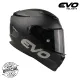 EVO AR-01 Plain Dual Visor Full Face Helmet with Free Clear Lens. 