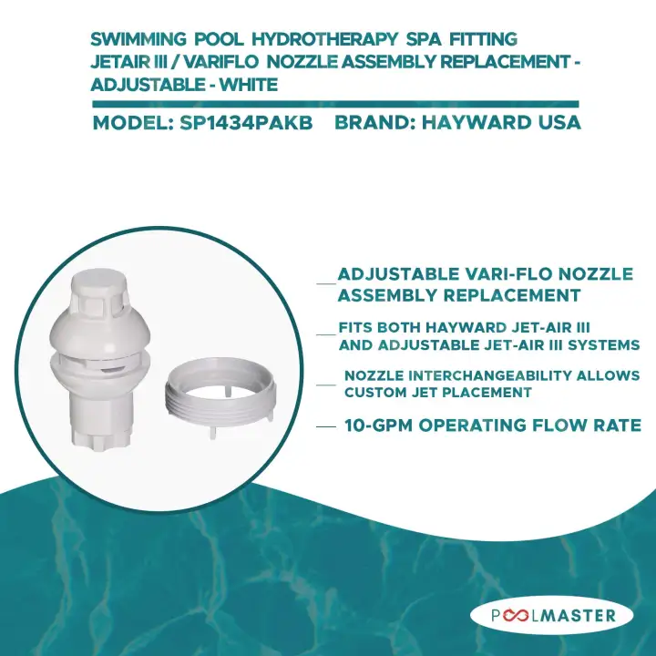 Hayward SP1434PAKA&B Jetair III Nozzle Assembly Replacement