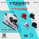 Mookem Helmet Z006 - Mono Colors - Viator - Face Dual Visor Helmet. 