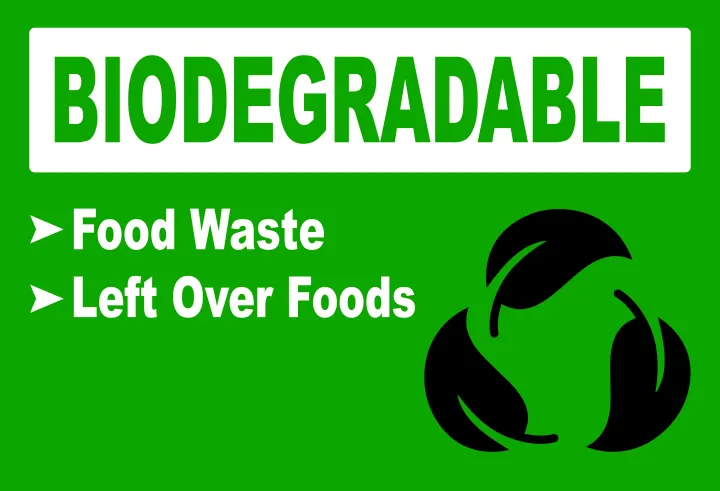 SIGN RECYCLABLE NON-RECYCLABLE BIODEGRADABLE 7.5X11 INCHES SIGNAGE PVC TYPE WATERPROOF AND NON-FADING