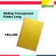 Short Transparent Sliding Folder - Plastic Slide Folder with Slider 12 pieces a pack - Sold per pack. 