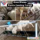 Viddavet Feeding tray for goat goat feeder 100x31x40cm goat feeds pellet goat feeds goat feeding tray rumsol goat feeds. 