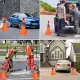 Reflectorized Traffic Cone Warning-Sign Road-Safety Telescopic Pop-Up Safety Cone With LED. 