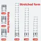 CK Telescopic Aluminum Double-sided Ladder Double Multipurpose Ladder Folding Ladder. 