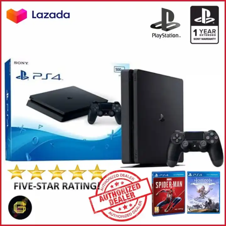 Sony Ps4 Playstation 4 Slim Megapack Bundle 1tb Black With 2x Free Game 1x Controllers Asia Lazada Ph