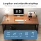 FINNA gaming table 140/120/100/80CM large desktop computer desk desktop simple carbon fiber home desk bedroom office game electronic gaming table work table waterproof and corrosion-resistant thickened metal steel tripod. 
