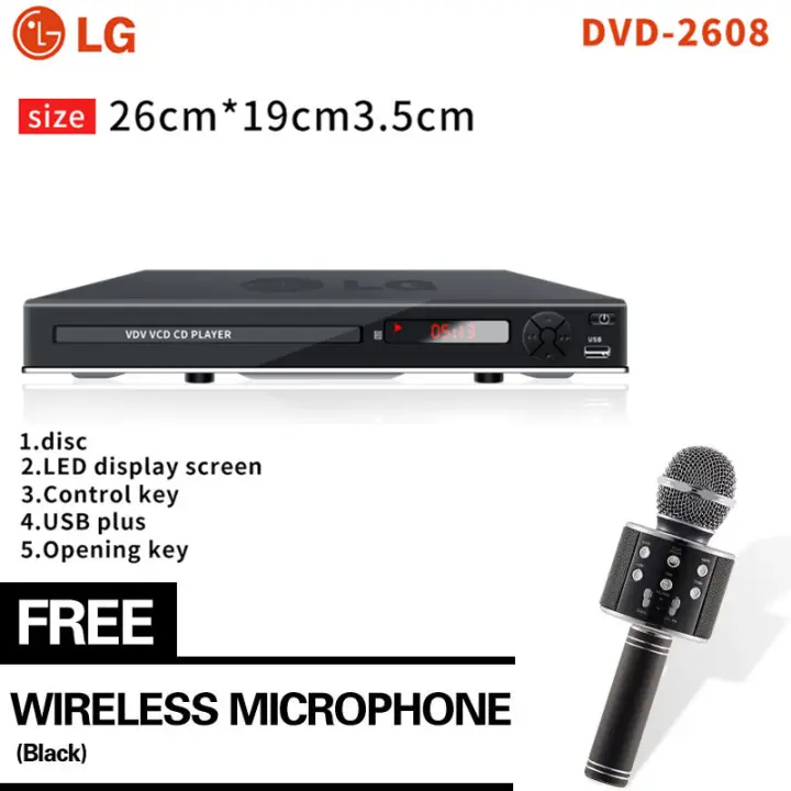 With Free Ws 858 Micrphone Lg Dvd Player 5 1 Ch Hdmi 1080p Up Scaling Usb Plays Pal Ntsc Dvds From Anywhere In The World Lazada Ph