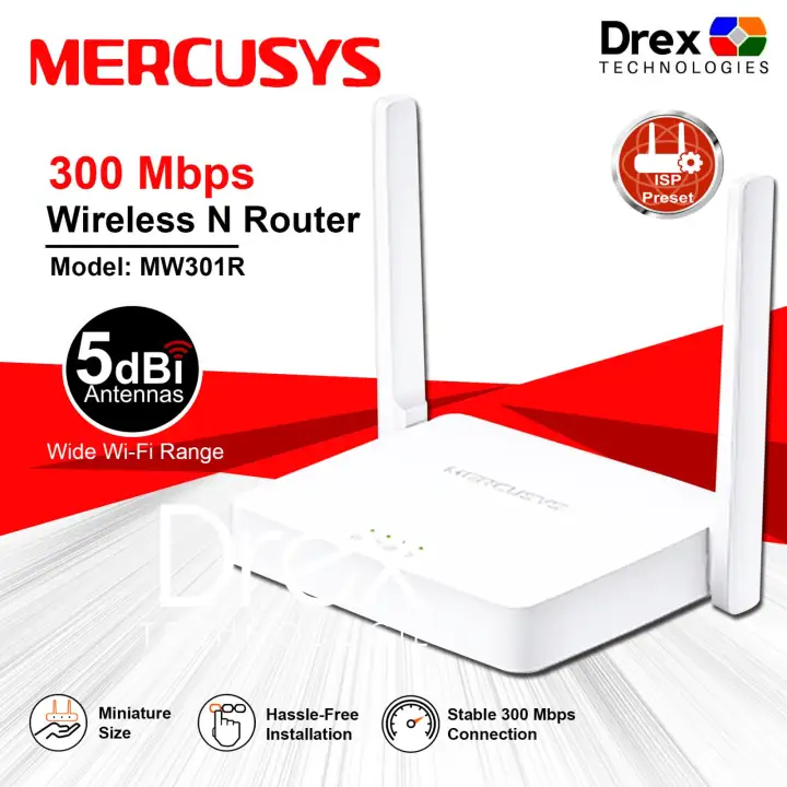 Mercusys Mw301r 300mbps Wireless N Router Lazada Ph