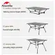 Naturehike FT12 Black Aluminum Egg Roll Camping Portable Folding Table 3 Level Height Adjustable Ultralight Heavy Duty up to 30kg Max Load Foldable Heavy Duty Outdoor Low High Lifting Table Nature Hike. 