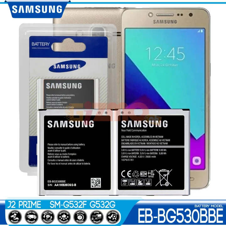 Samsung Galaxy J2 Prime G532 Battery Original Quality And Capacity Model Eb Bg530cbe Fit For Sm G532g Sm G532m Sm G532g Sm G532f Sm G532mt Gizmo Ph Replacement Li Ion 2600 Mah Removable With Supports Fast Charger Lazada Ph