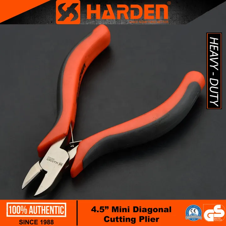 Harden 560303 4.5" Mini Diagonal Cutting Plier (CLASSIC) Multi Functional Professional Cutter Pliers Carbon Steel Mini Diagonal Cutting Plier