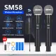 KOORFLY SM58 DUAL Professional UHF Wireless Microphone System Karaoke Vocal Mic Handheld Microphone. 