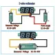 0.36 inch Mini Digital Voltmeter Voltage Tester Meter LED Display Module DC4.5V-30V DC0-100V 2-Wire/3-Wire Voltmeter Voltage Tester Panel Meter Gauge for Motorcycle Car Red Blue Green. 