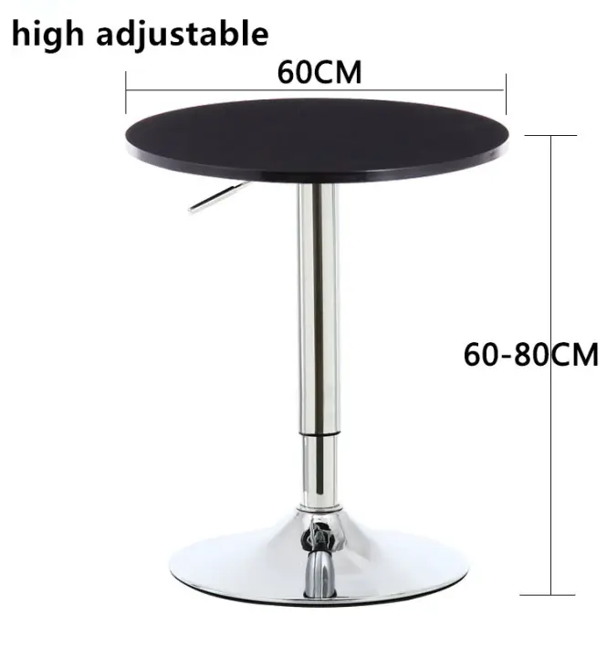 High cocktail table bar round coffee table minimalist modern outdoor high adjustable tulip black Bar circle table nordic