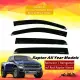 Ford Ranger Raptor All Year Models 2010-2020 Raingutter Rain Visor Sun Visor ORIGINAL + HIGH QUALITY. 
