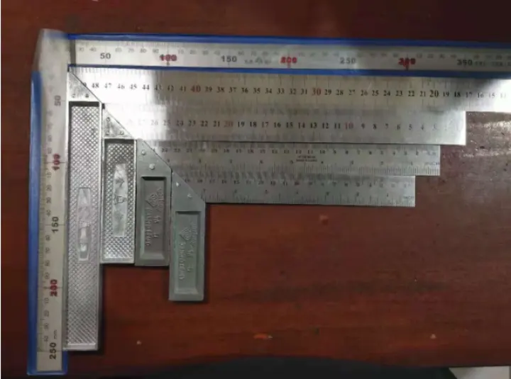 L-Square 8" 10" 12"19" Squala Stainless Steel Ruler L Square Angle Ruler (per pc)