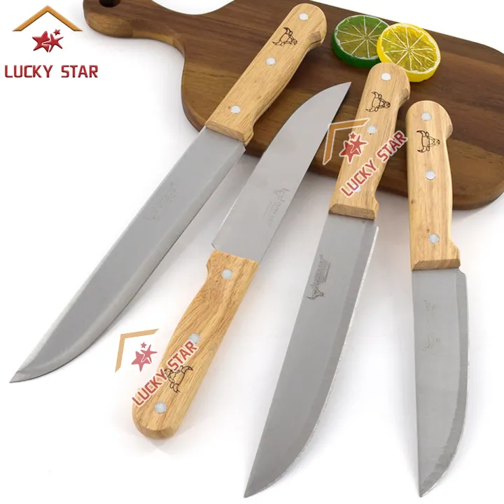 Profesional Kitchen Knife Stainless Steel Wooden Handle Chef's Knife Kitchen Knives Utility Knife Cooking Knives