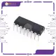 L293D motor driver H bridge IC. 