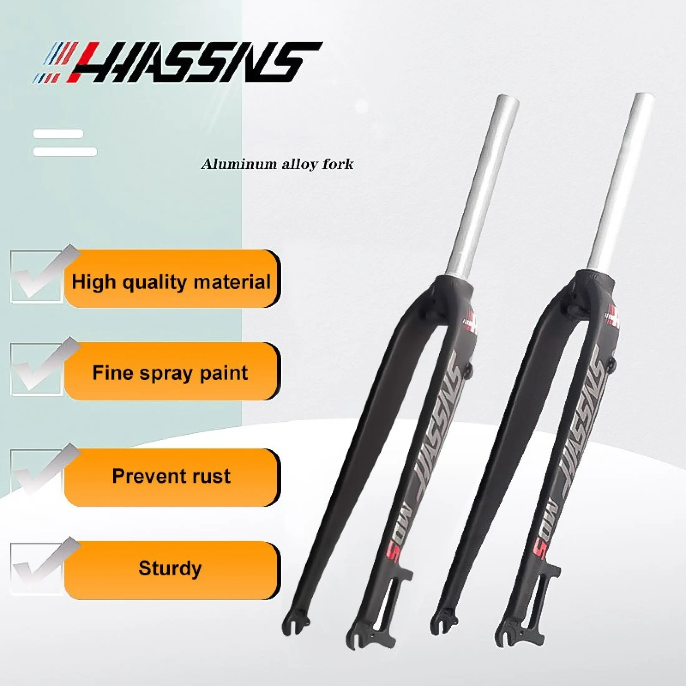 【Yellowcart Manila Stock】Mosso Fork MTB Bike Fork Suitable for 26 27.5 29er Road Bicycle Fork v brake Front Forks Cone Gloss Matte
