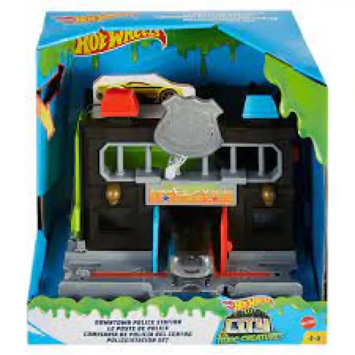 hot wheels downtown police station breakout