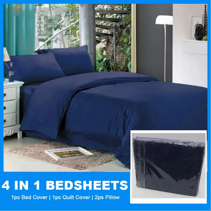 4 In 1 Bamboo Fiber Bed Sheet Set, Twin Bed Sheets Sets Clearance