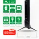 X-SERIES 43 inch Linux Smart TV Full HD Slim Bezel Pre-installed Netflix YouTube Mobile Screen Mirroring 1920x1080 with Free Wall Bracket (Black) [MF-4300VX]. 