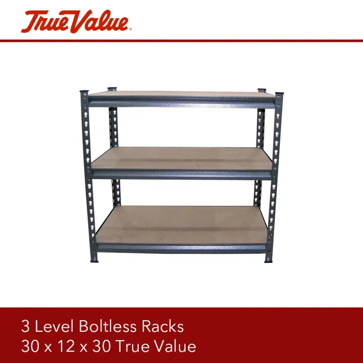 3 Level Boltless Racks 30 X 12, True Value Shelving