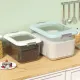 JFS 12KG Rice Storage Container rice dispenser Measuring Cup and Lid Transparent Food Container. 