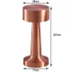 Keria LED Desk Lamp Rechargeable Dimmable Touch Table Light Simple Metal Table Lamp Bedroom Night Light Portable Eye Protection Soft Light. 