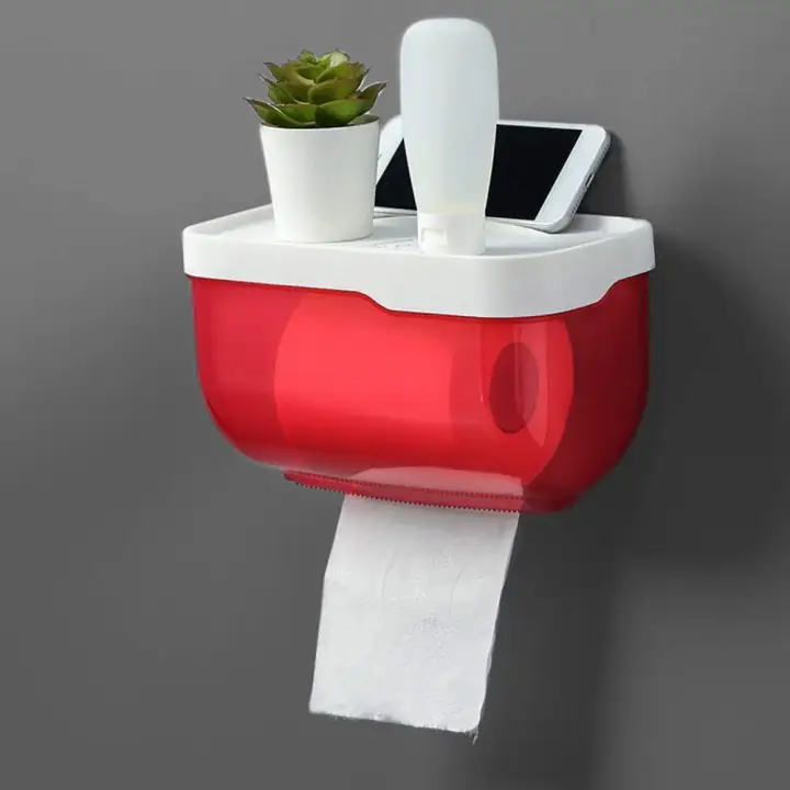 Portable Toilet Paper Holder Bathroom, Paper Towel Roll Storage Container