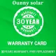 OUNNY offers after-sales warranty and replacement. 