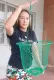 1X Black Large Quality Hanging Noodle Net Baskets Noodle Organizer Buslo. 