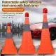 Reflectorized Traffic Cone Warning-Sign Road-Safety Telescopic Pop-Up Safety Cone With LED. 