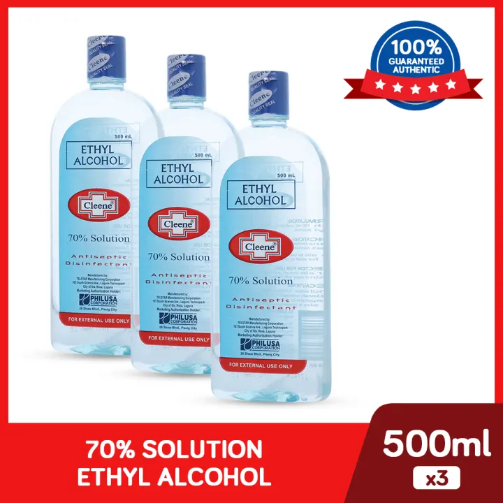 Cleene Ethyl Alcohol 70% 500ml 3s