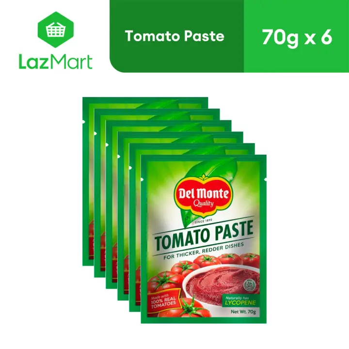 Del Monte Tomato Paste with Thicker and Richer Tomato Base 70g - Pack of 6