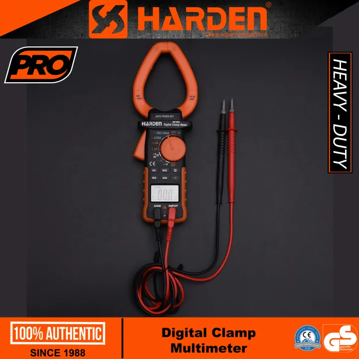 Harden 661003 Digital Clamp Multimeter (PROFESSIONAL) AC DC LCD Display Power Tester Clamp Ampere Meter Digital Clamp Multimeter