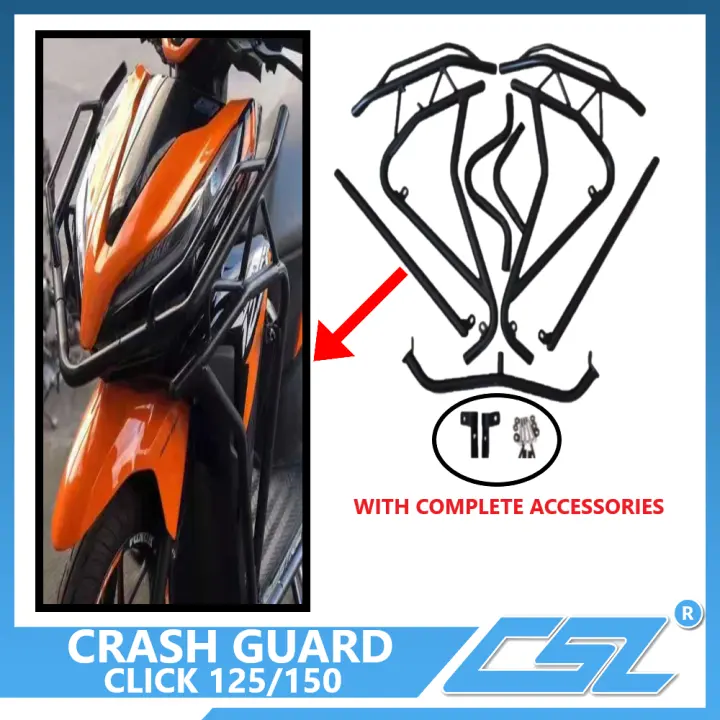Crash Guard For Honda Click 125 Plug And Play Lazada Ph