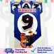 Partify ROBLOX BLUE Theme personalize happy birthday party needs letter name banner with free string. 