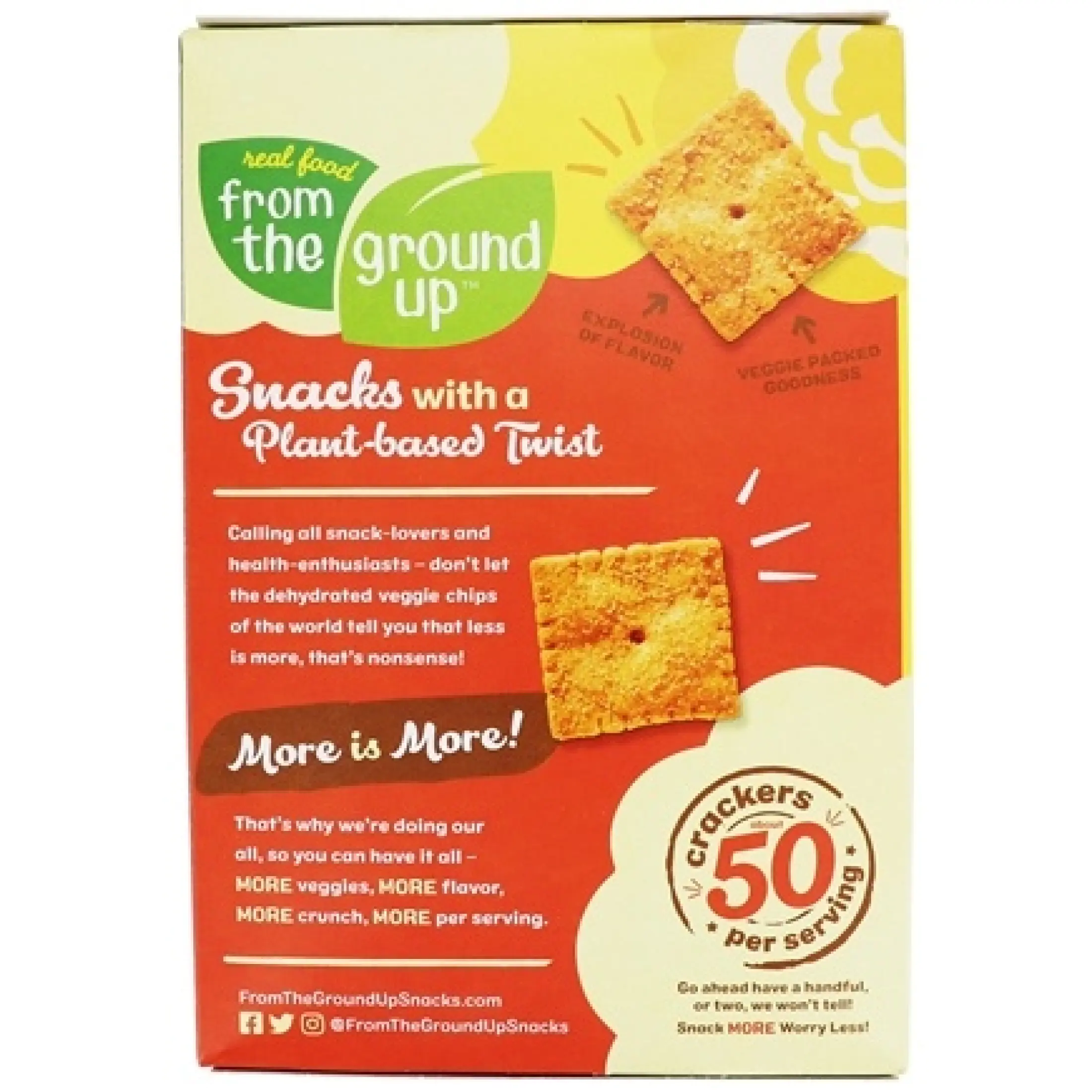 From The Ground Up Cauliflower Crackers Nacho 113g Lazada Ph