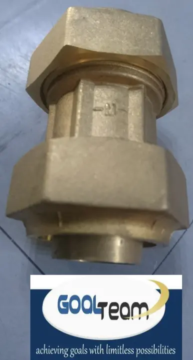 Brass Union Coupling ISO (PE) 1in (25mm) - Compression Brass Coupling